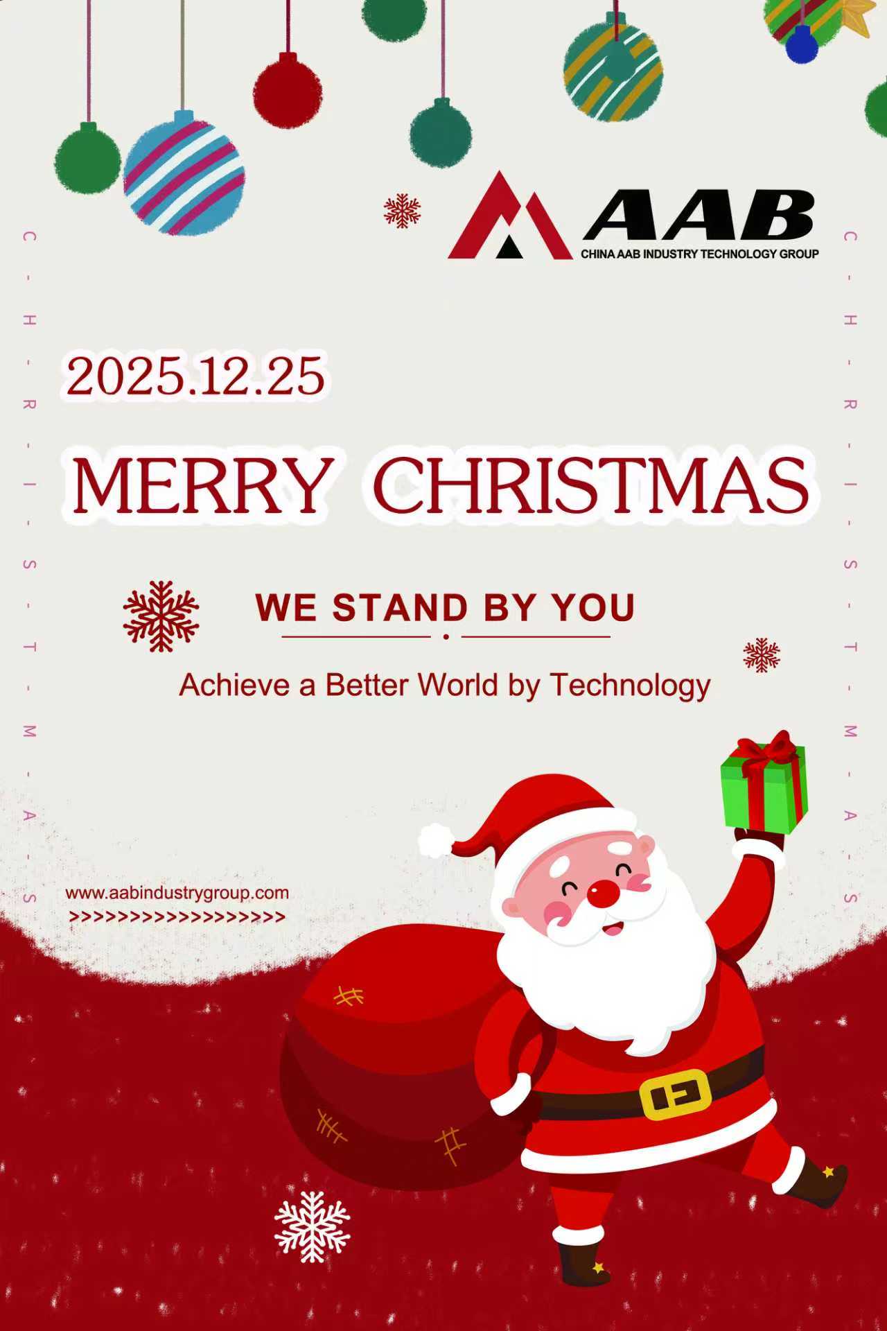 Aviso sobre o feriado de Natal e Ano Novo